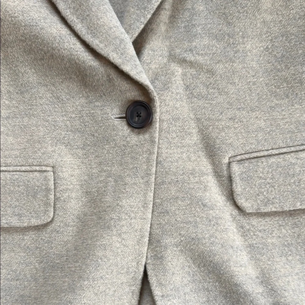 St. John Tan Blazer Tailored Professional Suit Jacket - Picture 9 of 14